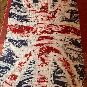 Alexander McQueen “Red” Union Jack Scarf